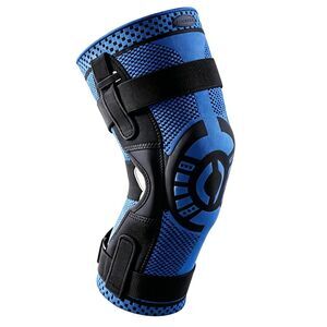 Right Knee Brace Size 4 Blue Adjustable Compression Side Stabilizers